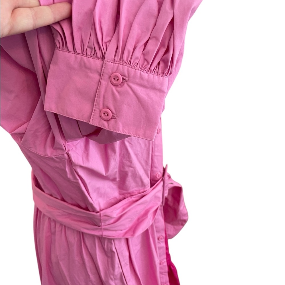 Christopher John Rogers x Target Two-Tone Pink Midi Shirt Dress New With Tags - Picture 7 of 16